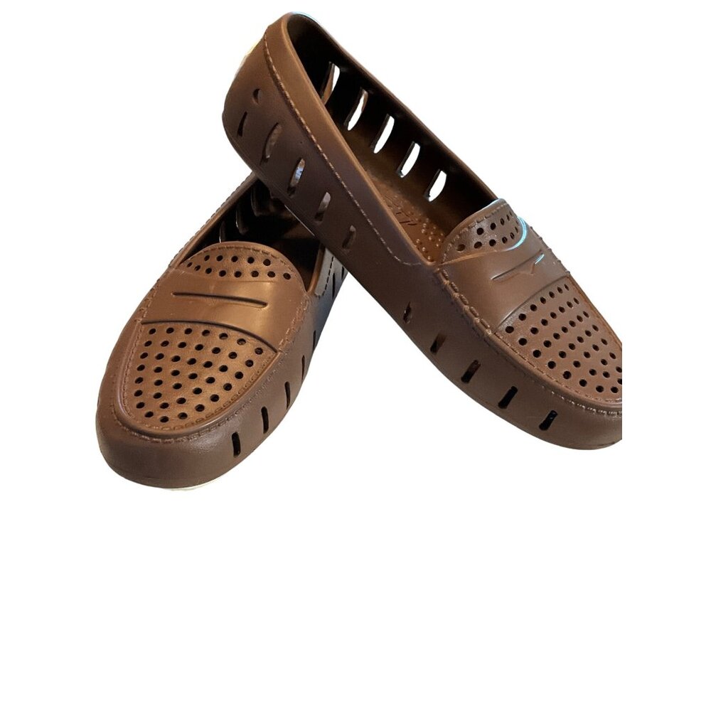 Floafers Brown Slip on Water Boat Shoes Size 8